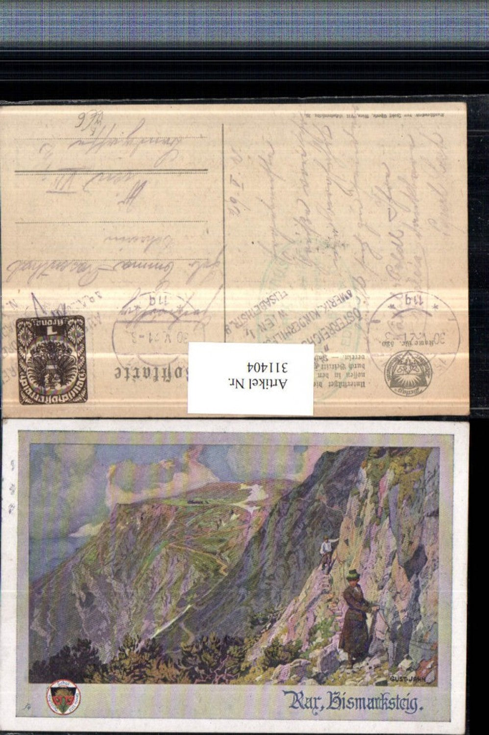 311404,Deutscher Schulverein 520 Künstler Gustav Jahn Rax Bismarcksteig b. Reichenau