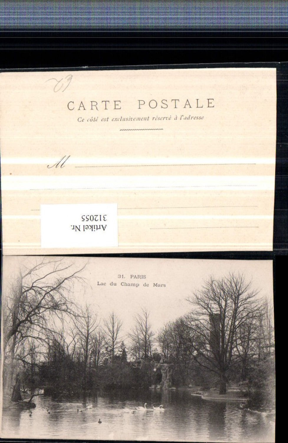 312055,Paris Lac du Champ de Mars See Teich