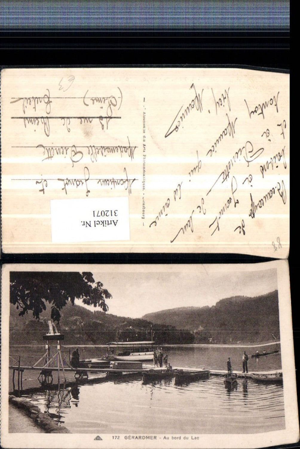 312071,Gerardmer Au bord du Lac See Anlegeplatz Boot
