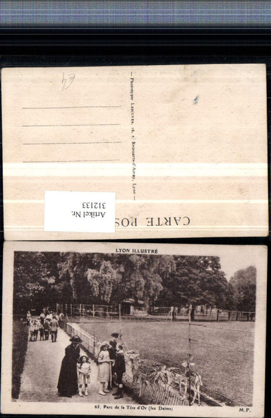 312133,Lyon Parc de la Tete d'Or Park Wildgehege Rehe