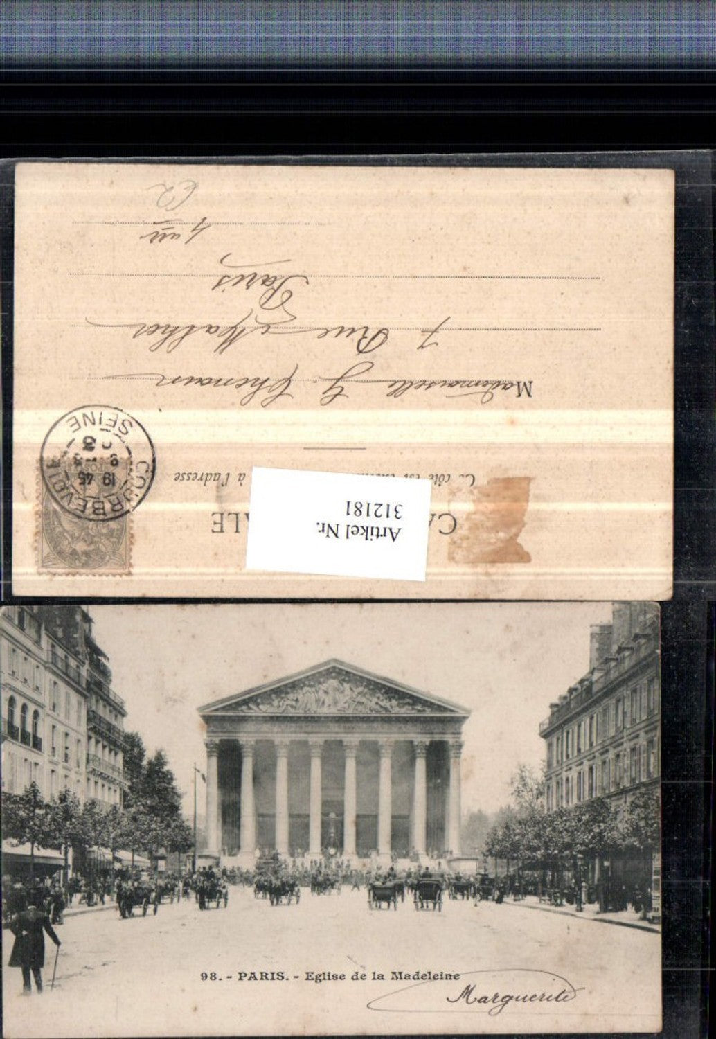312181,Paris Eglise de la Madeleine Kirche Säulen