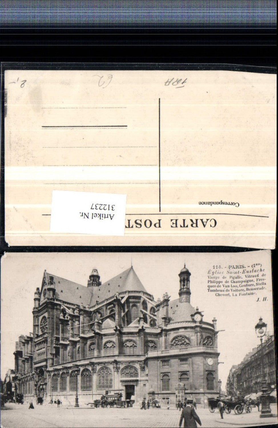 312237,Paris Eglise Saint-Eustache Kirche
