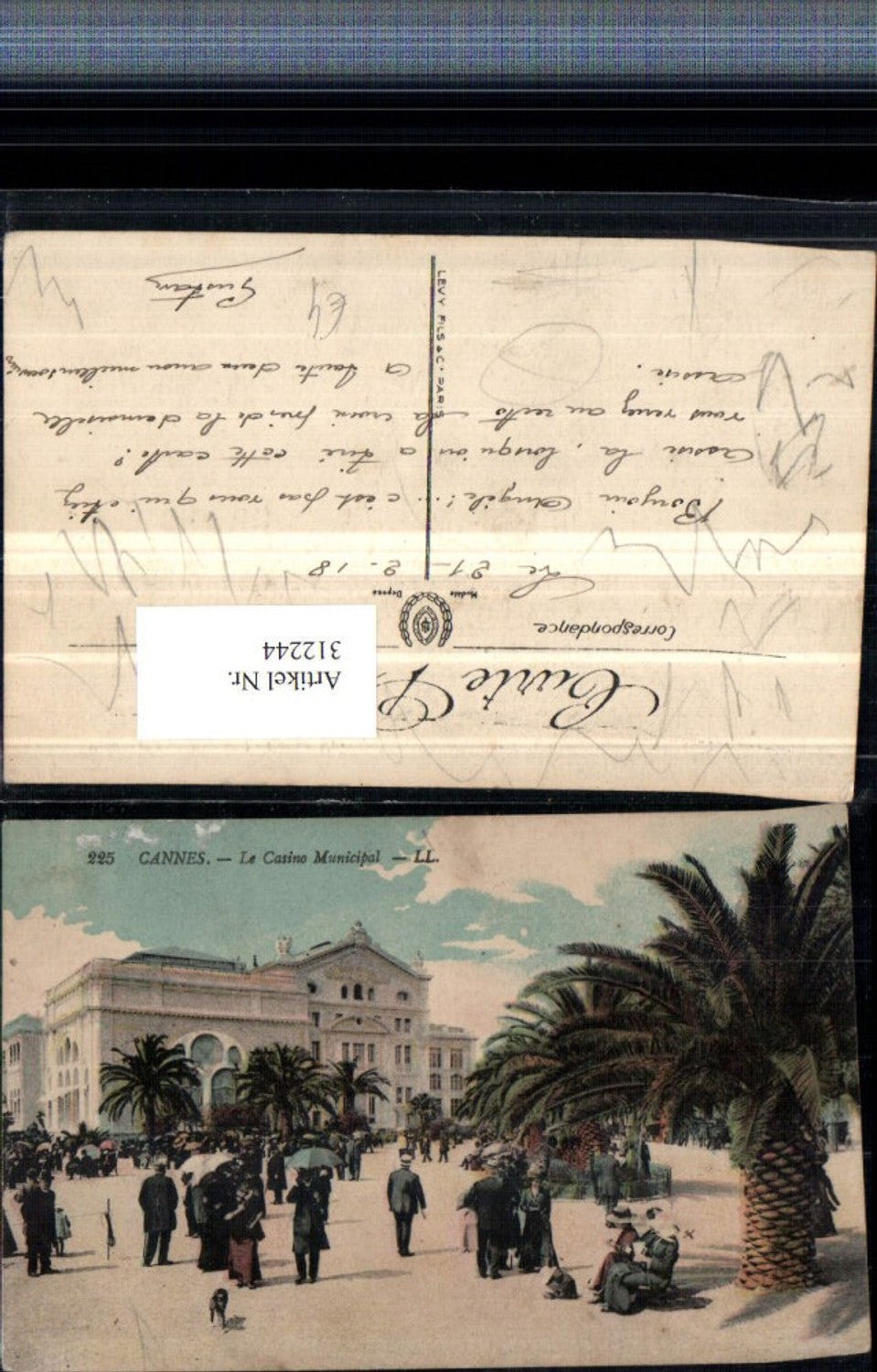 312244,Cannes Le Casino Municipal Palmen