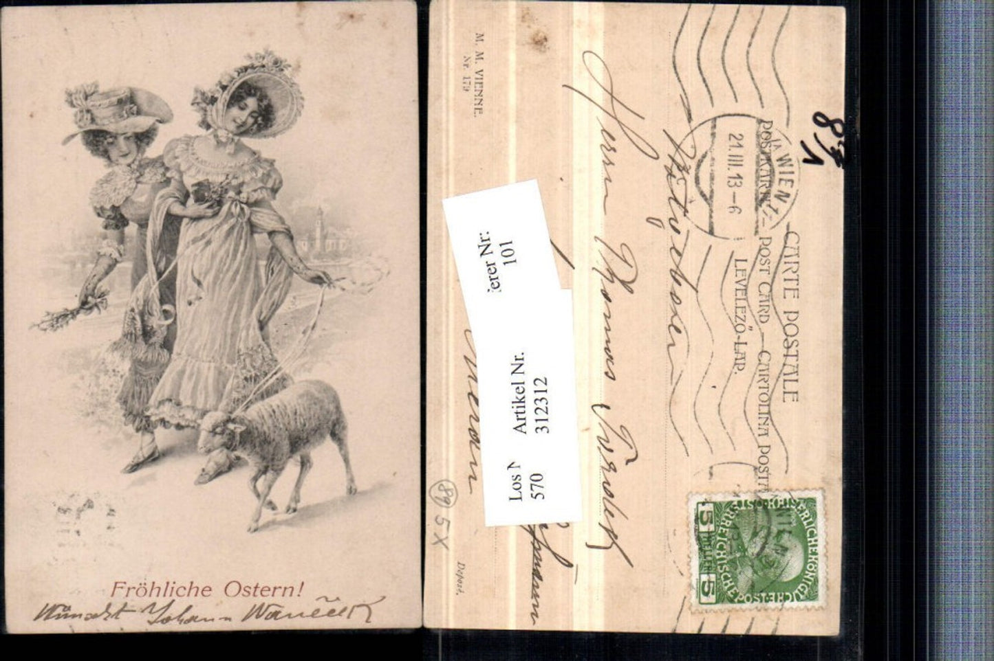 312312,Frauen Schaf Ostern Kleid Mode Hut pub Munk Vienne 179