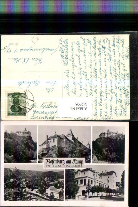 312908,Rosenburg am Kamp Totale Schloss Genesungsheim Mehrbildkarte