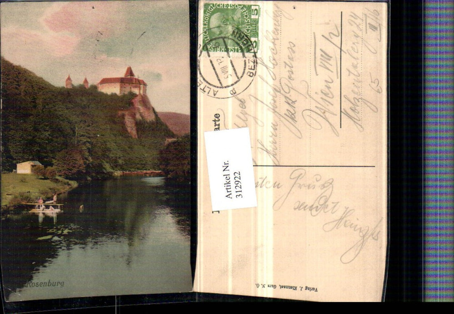 312922,Rosenburg am Kamp Blick zum Schloss