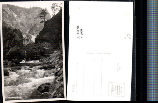 312960,Ötschergräben b. Mitterbach Wildbach Brücke