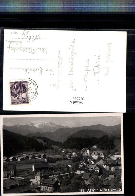 312977,St. Aegyd am Neuwalde Totale Bergkulisse