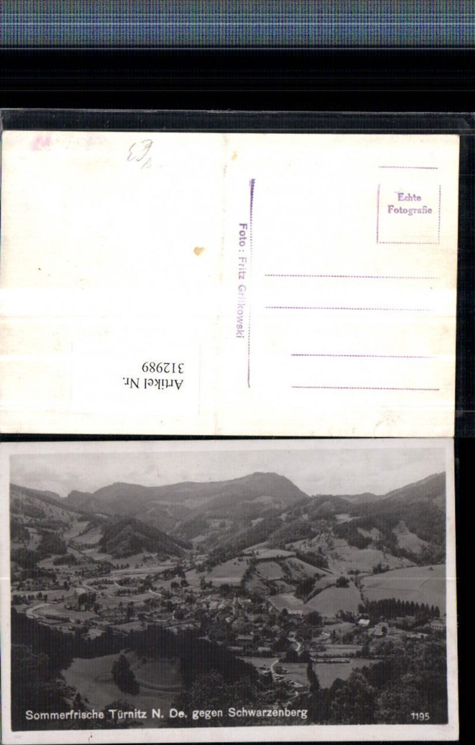 312989,Türnitz Totale geg. Schwarzenberg pub Fot Fritz Grifkowski