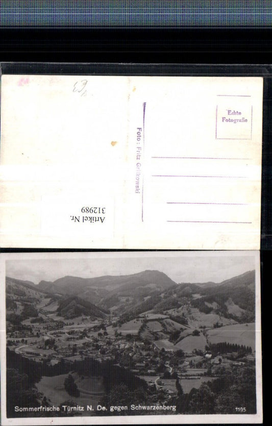 312989,Türnitz Totale geg. Schwarzenberg pub Fot Fritz Grifkowski