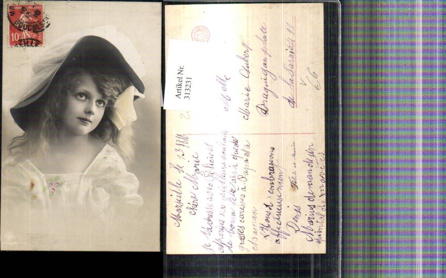 313231,Kind Mädchen m. Hut Portrait pub RPH SBW 1413/14