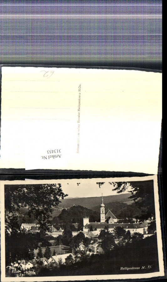 313453,Foto Ak Heiligenkreuz Stift Teilansicht