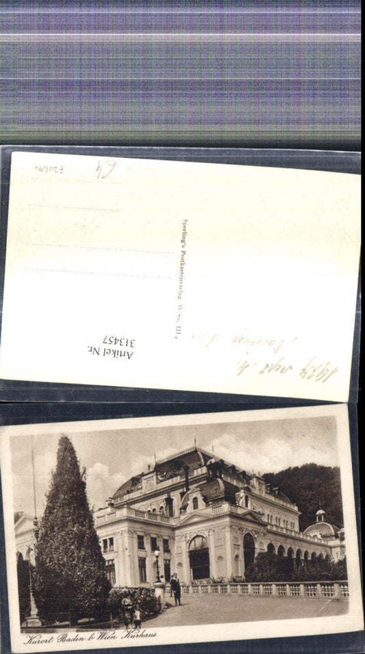 313457,Baden b. Wien Kurhaus 1927