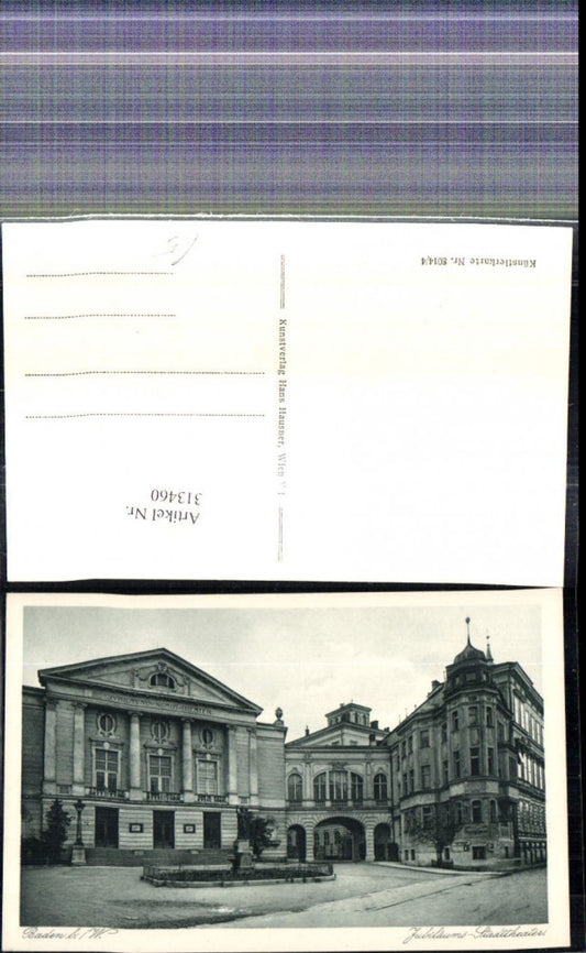 313460,Baden b. Wien Jubiläums Stadttheater Theater