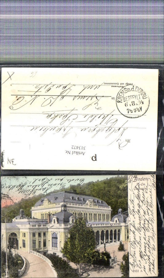 313472,Baden b. Wien Curhaus Kurhaus
