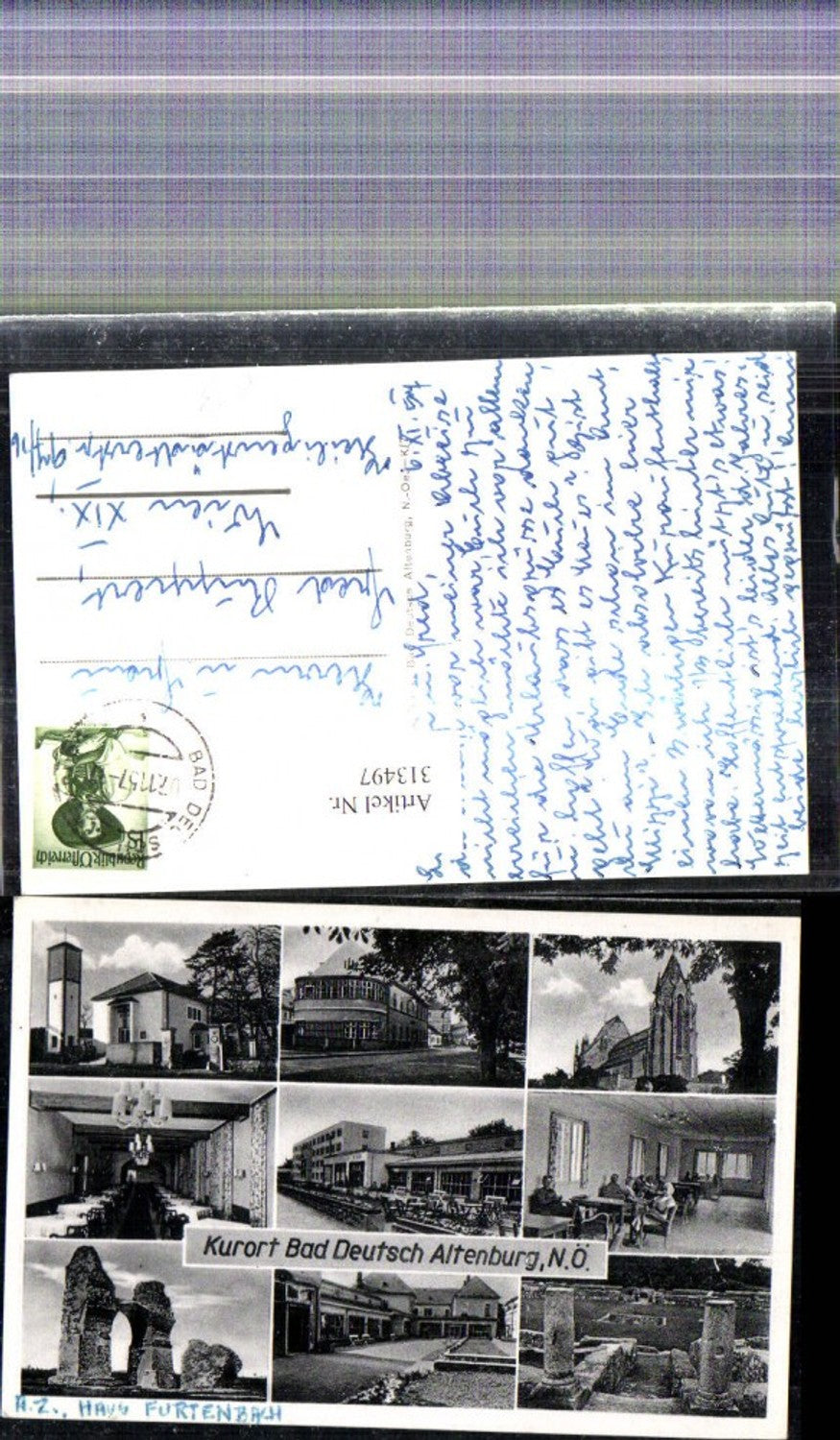 313497,,Mehrbild Ak Bad Deutsch Altenburg Kirche Amphitheater