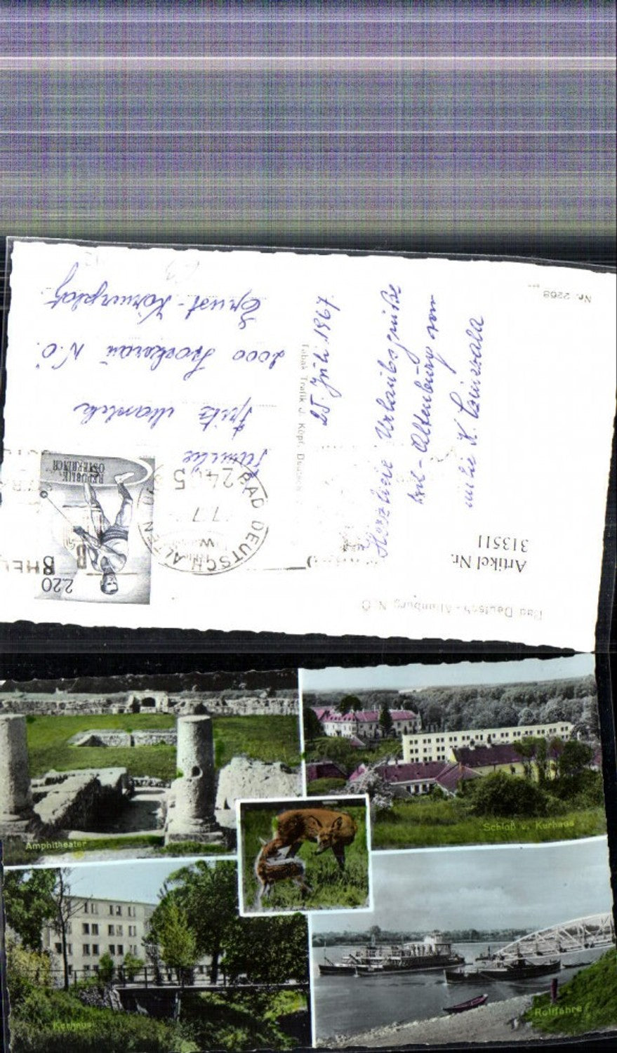 313511,Mehrbild Ak Bad Deutsch Altenburg Kurhaus Schiff Dampfer Rollfähre