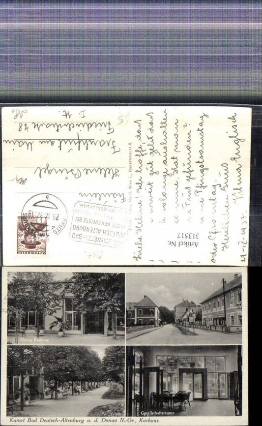 313517,Mehrbild Ak Bad Deutsch Altenburg Neues Kurhaus Gesellschaftsräume