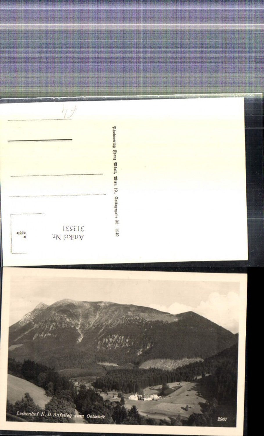 313531,Foto Ak Lackenhof Aufstieg zum Ötscher