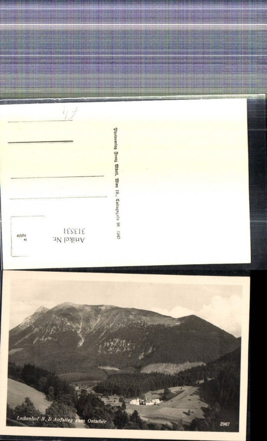 313531,Foto Ak Lackenhof Aufstieg zum Ötscher