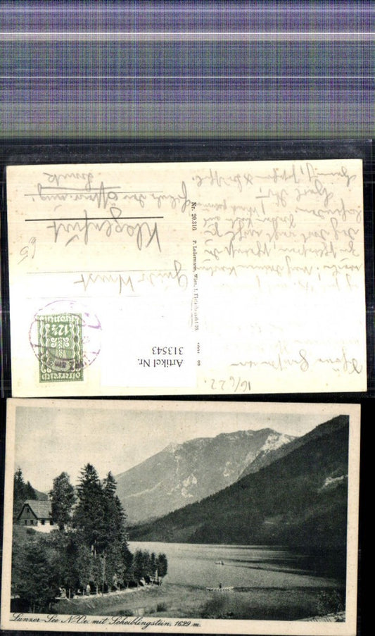 313543,Lunzersee m. Scheiblingstein Lunz Ruderboot Boot