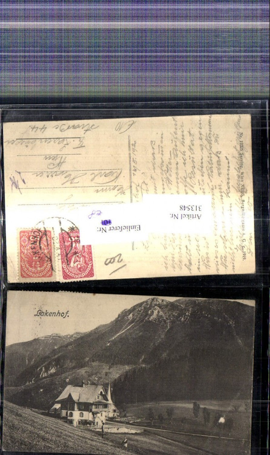 313548,Lackenhof Ansicht Gebäude 1920
