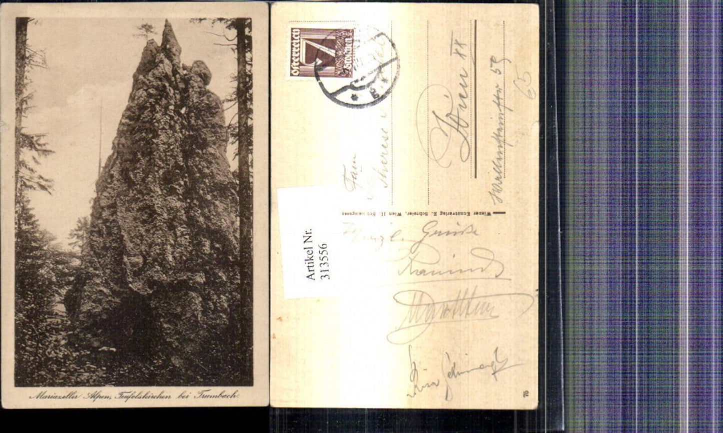 313556,Mariazeller Alpen Teufelskirchen b. Trumbach Felsen