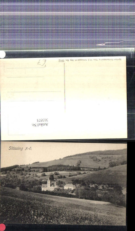 313571,Stössing b. Böheimkirchen Ansicht m. Kirche  pub Sperling 3912