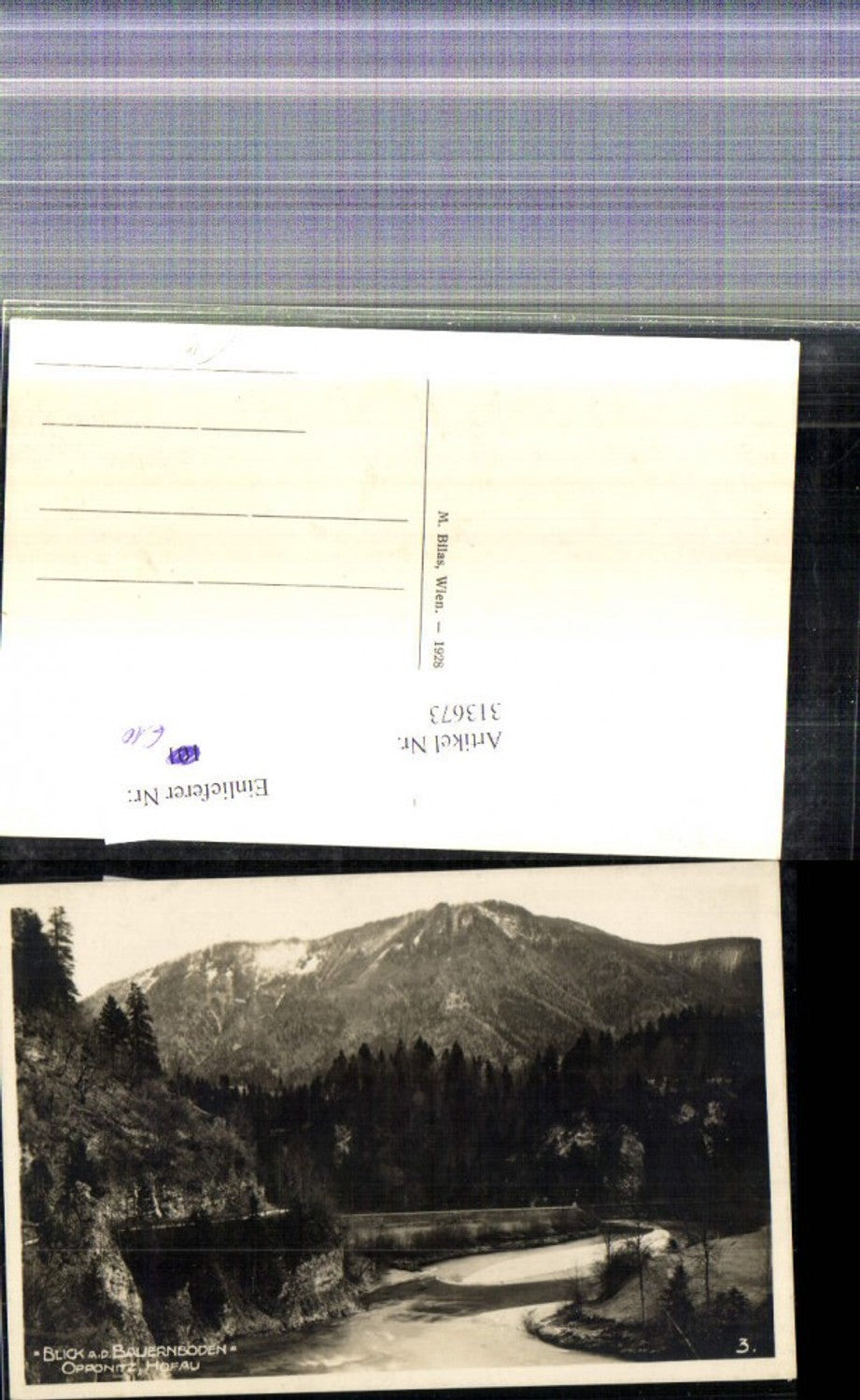 313673,Foto Ak Opponitz Hofau Blick a. d. Bauernboden