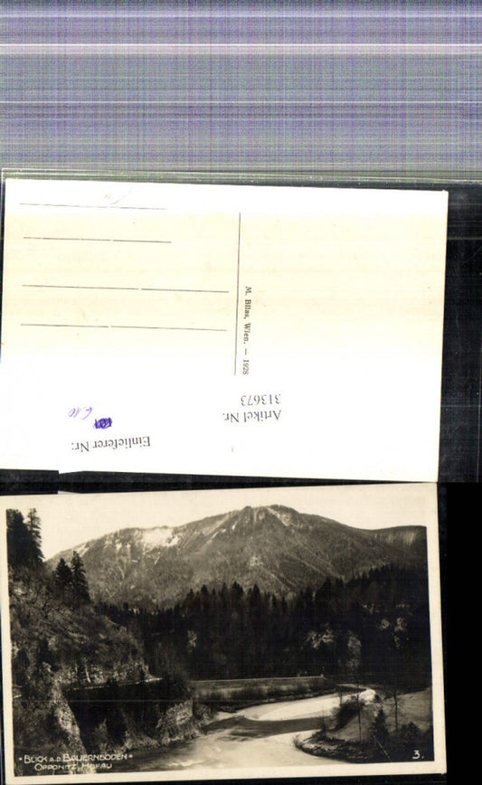 313673,Foto Ak Opponitz Hofau Blick a. d. Bauernboden