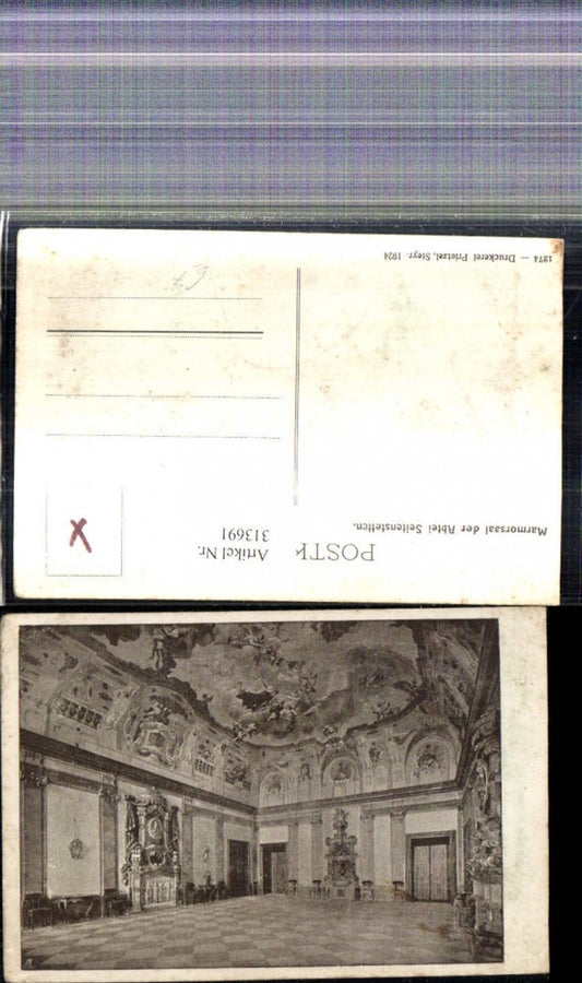 313691,Seitenstetten Stift Abtei Innenansicht Marmorsaal