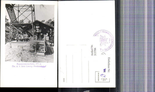 313706,Foto Ak Kammersteinerhütte Perchtoldsdorf Turm