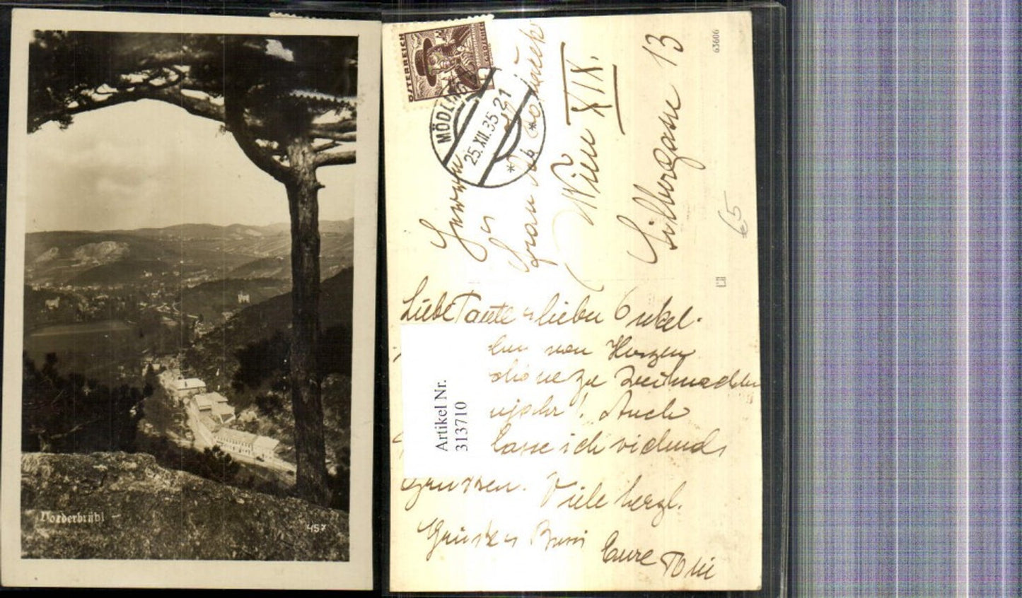 313710,Foto Ak Vorderbrühl b. Mödling 1935