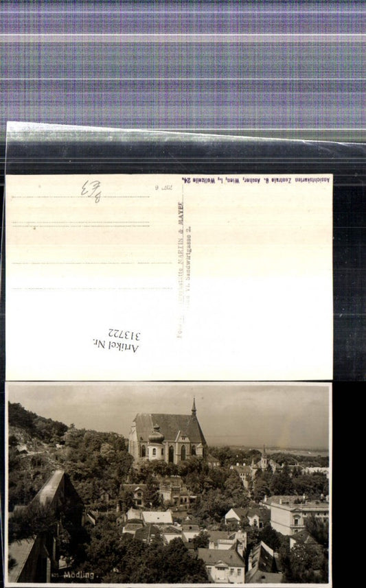 313722,Foto Ak Mödling Teilansicht