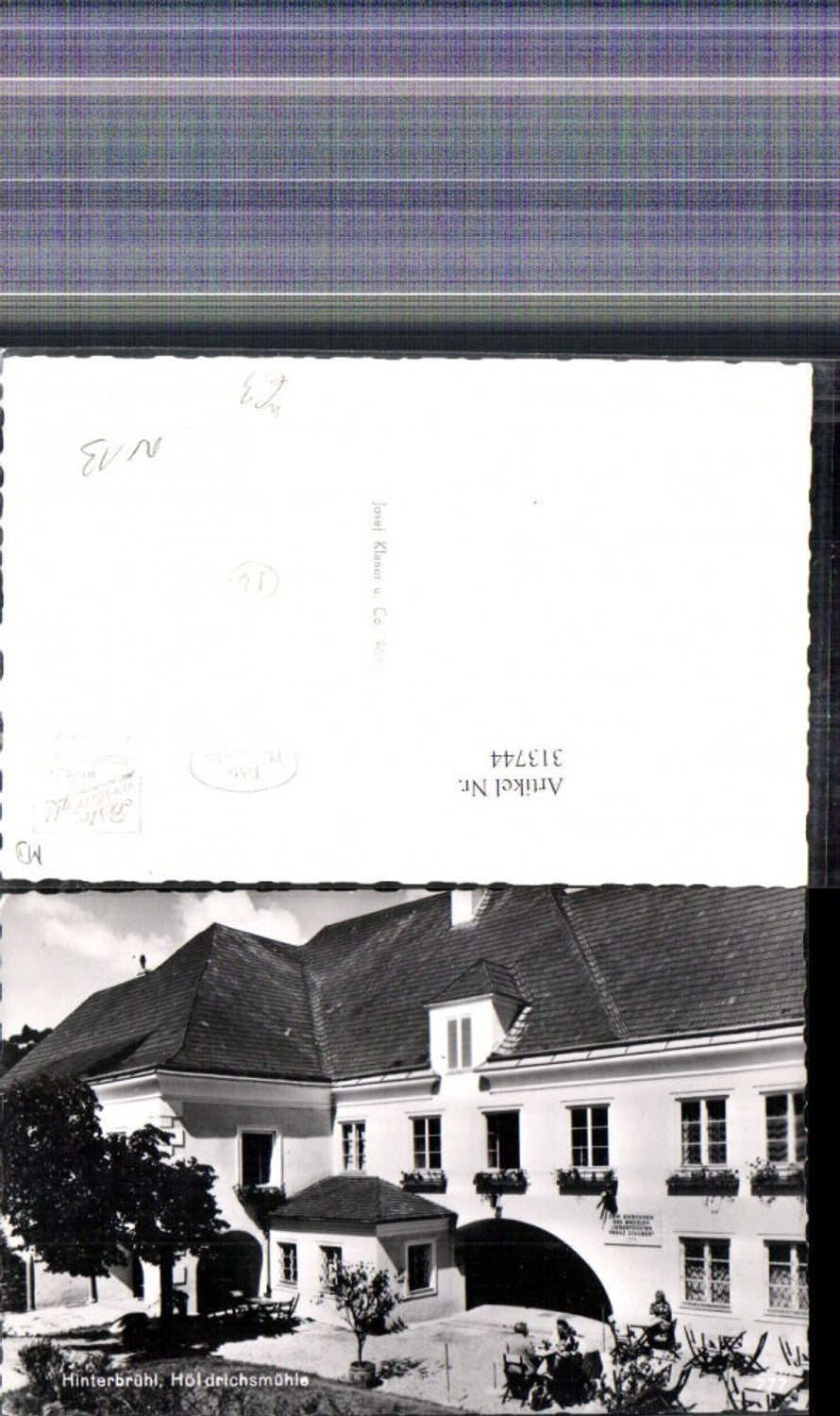 313744,Foto Ak Hinterbrühl b. Mödling Höldrichsmühle