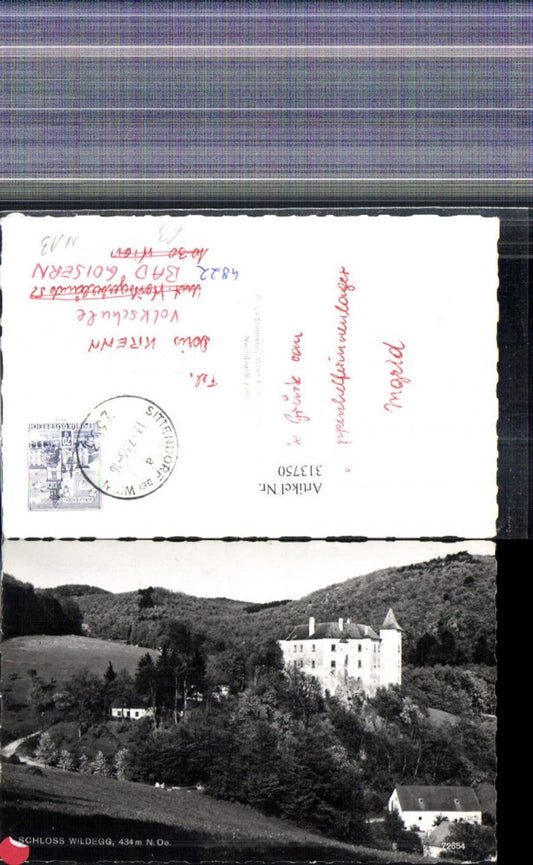 313750,Foto Ak Schloss Wildegg b. Sittendorf