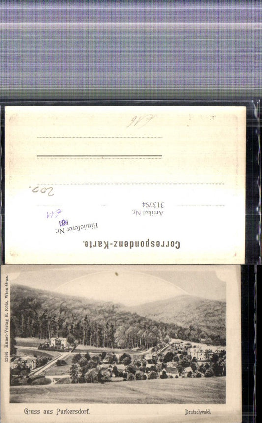 313794,Künstler Ak Purkersdorf Deutschwald