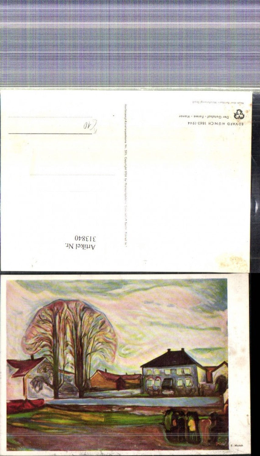 313840,Künstler Ak Edvard Munch Der Gutshof Ferme Manor