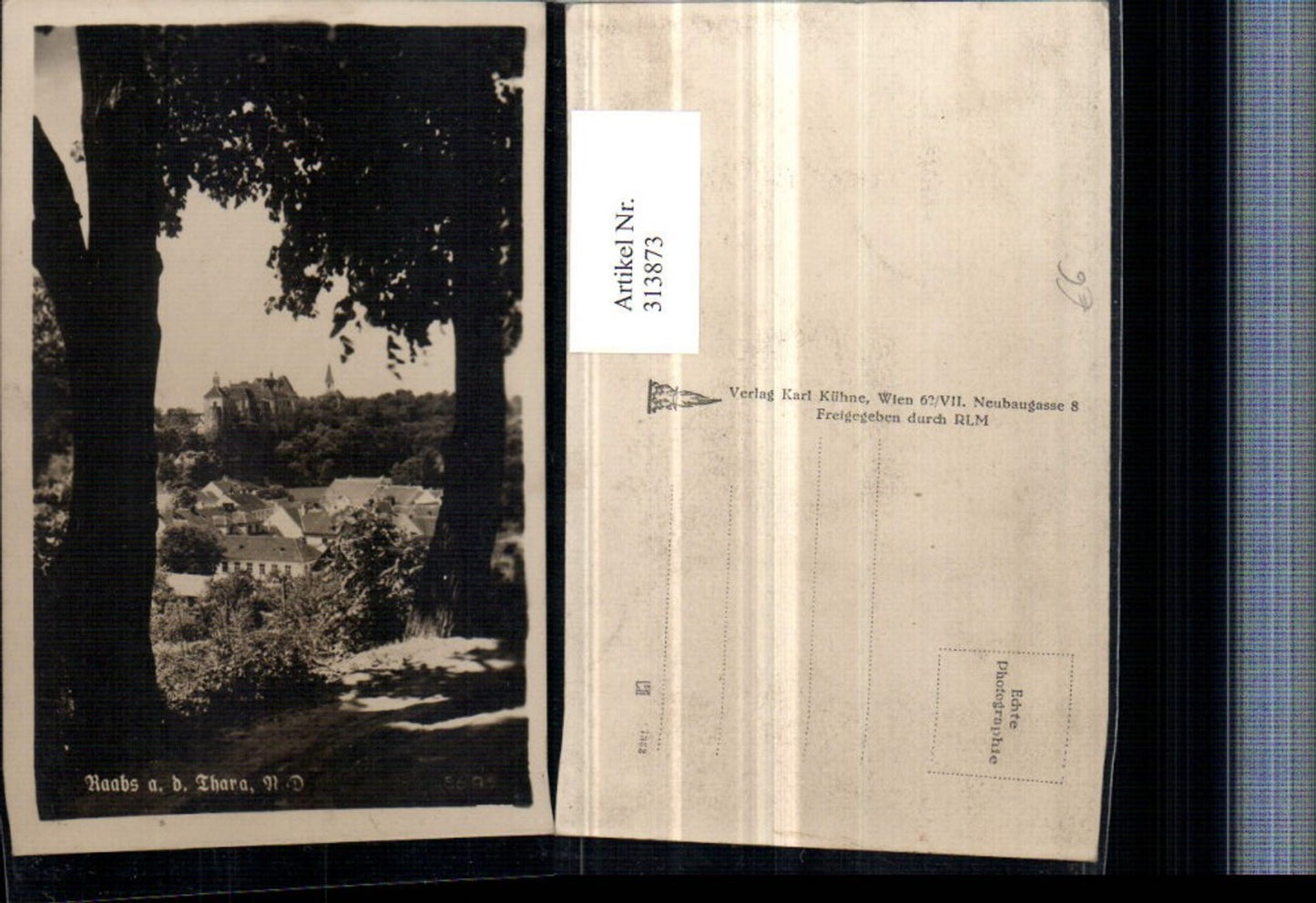 313873, Raabs an der Thaya, partial view with castle