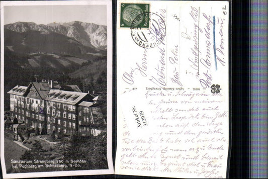 313939,Sanatorium Strengberg b. Puchberg am Schneeberg Bergkulisse
