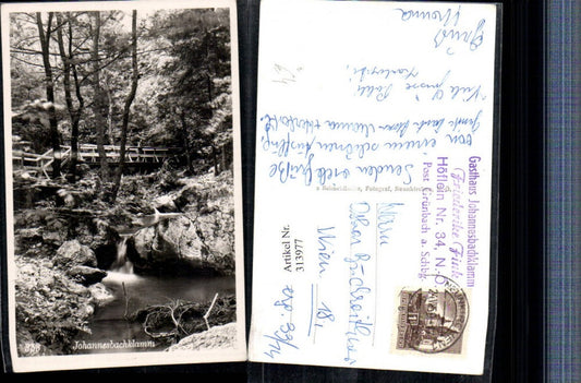 313977,Johannesbachklamm b. Würflach Brücke Waldbach