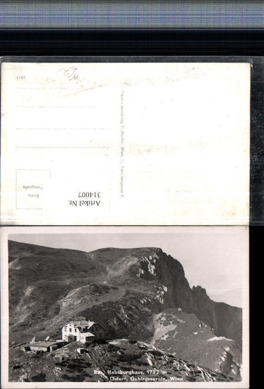 314007,Rax Habsburghaus Berghütte b. Schwarzau Bergkulisse