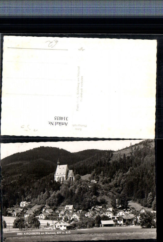314035,Kirchberg am Wechsel Teilansicht m. Kirche