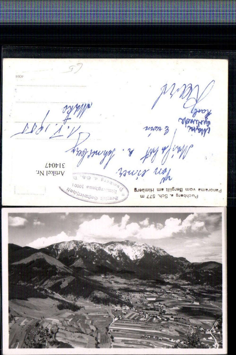 314047,Puchberg am Schneeberg Totale vom Berglift am Himberg Bergkulisse