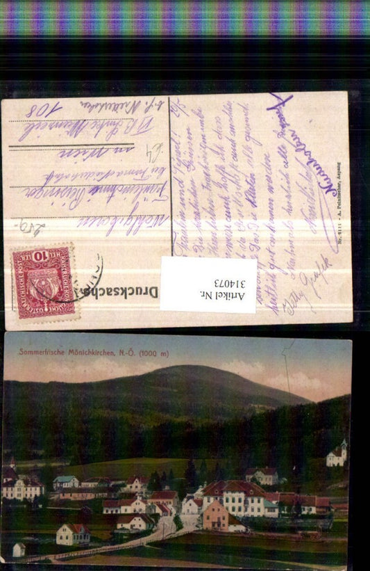 314073,Mönichkirchen Teilansicht m. Hotel Lang
