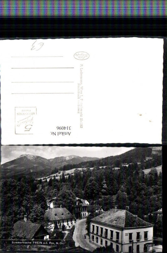 314096,Prein an d. Rax Volksschule Schulgebäude Bergkulisse