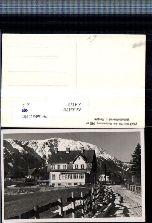 314128,Puchberg am Schneeberg Straßenansicht Häuser Bergkulisse