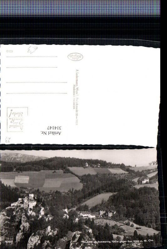 314147,Klamm am Semmering geg. Rax