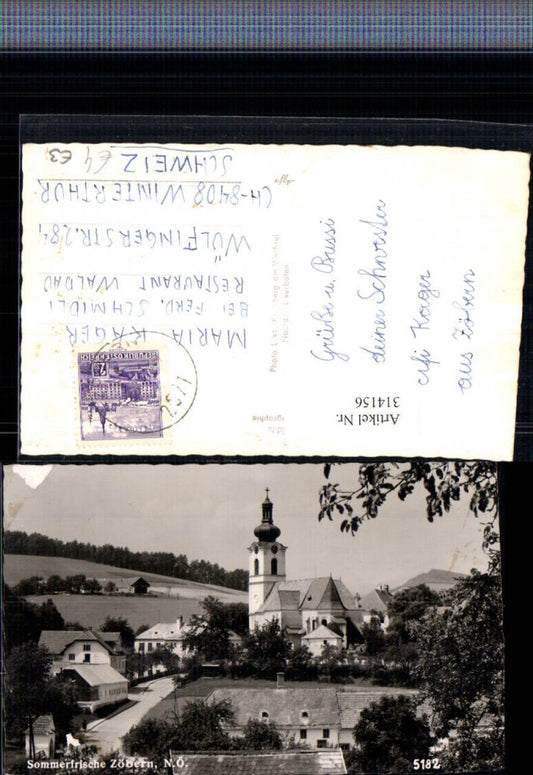 314156, Zöbern Partial view with church