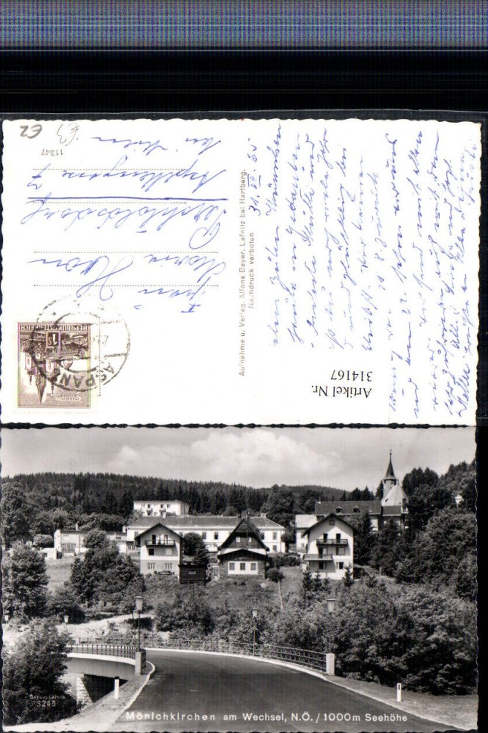 314167,Mönichkirchen am Wechsel Teilansicht Brücke
